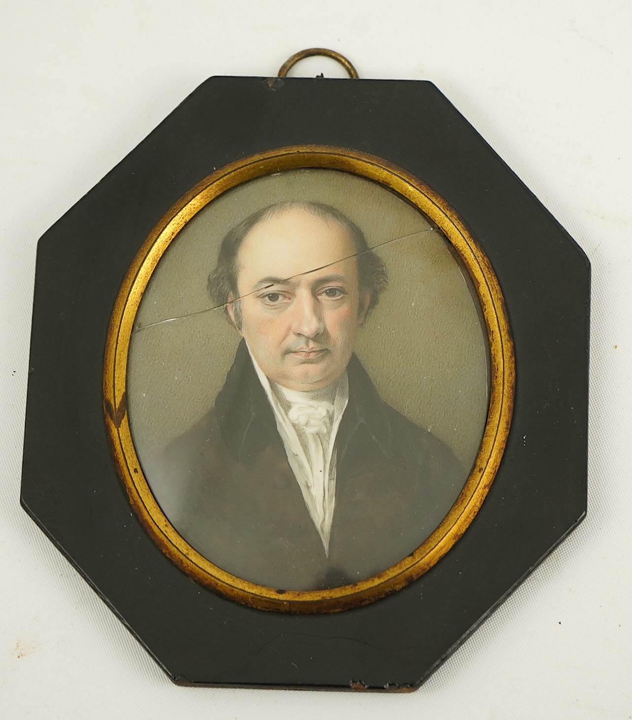 John Hazlitt (British, 1767-1837) , Portrait miniatures of five family members, watercolour on ivory (5), 8 x 6.5cm CITES Submission reference 92DPS9ES